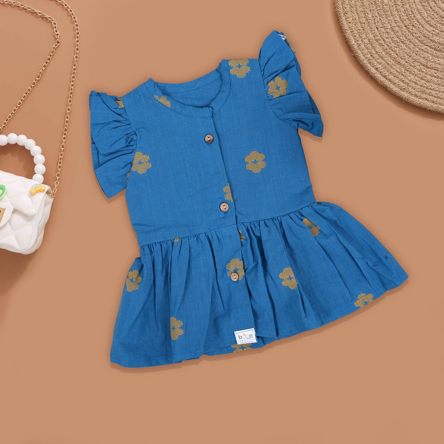 Effortless Style: Printed Frock for Little Girls