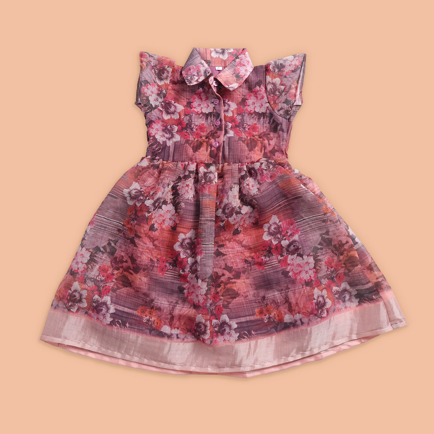 Elegant Spring Garden Dress for Little Girls