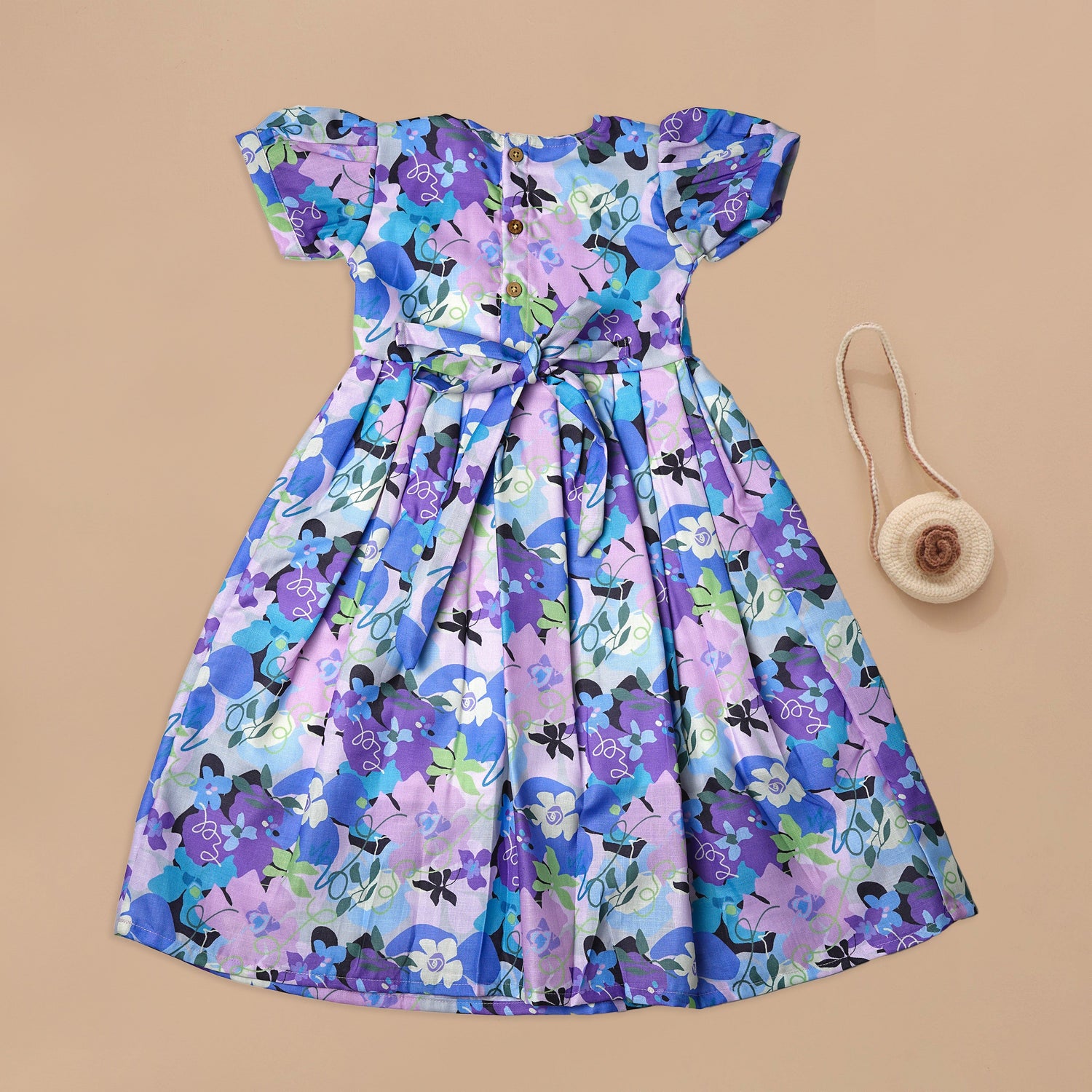 Pastel Floral Delight Lavender Frock