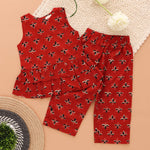 Boon Babies Blossoming Butta Stylish Maroon Co-Ord Set for Girls