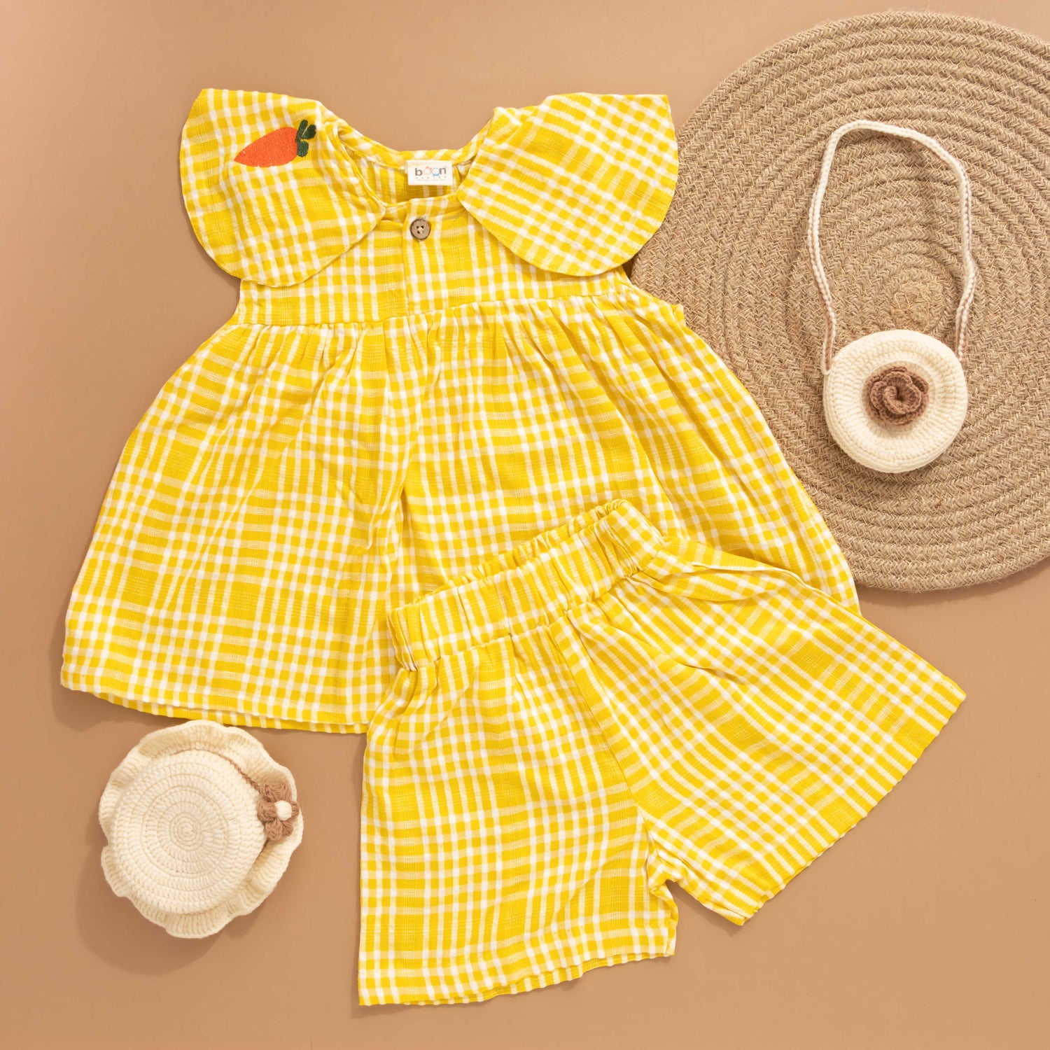 Lemon Check: Playful Gingham Co-Ord Set