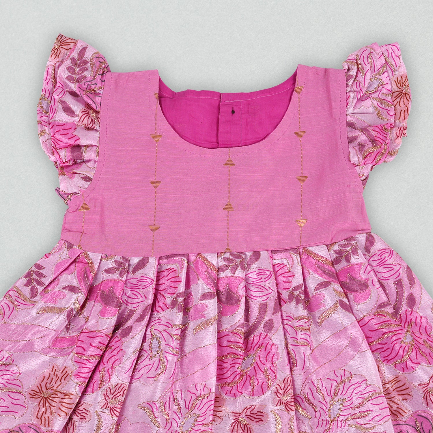 Rose Garden Delight Frock – Sparkling Floral Elegance for Girls