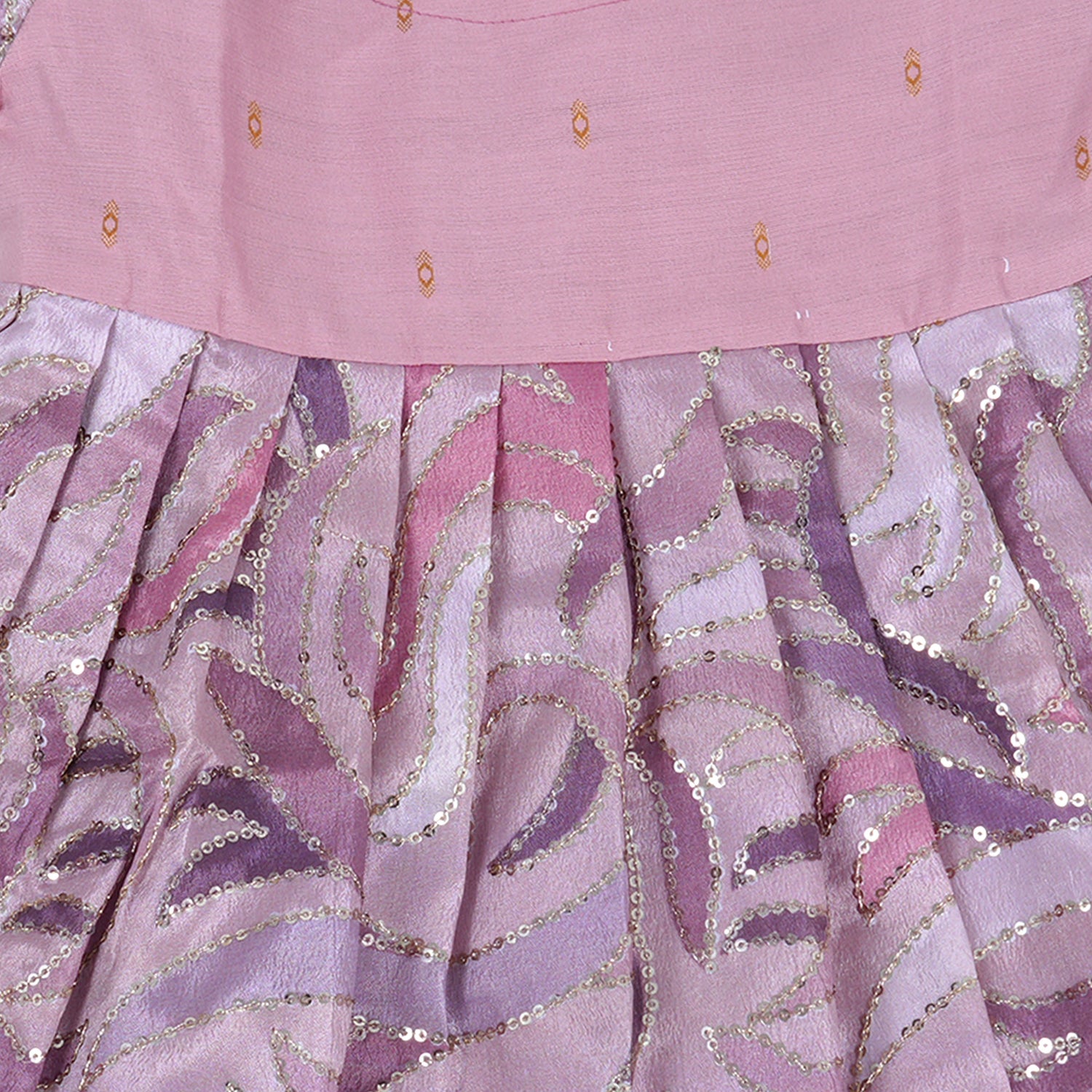 Pastel Princess Frock – Swirls of Glittering Elegance