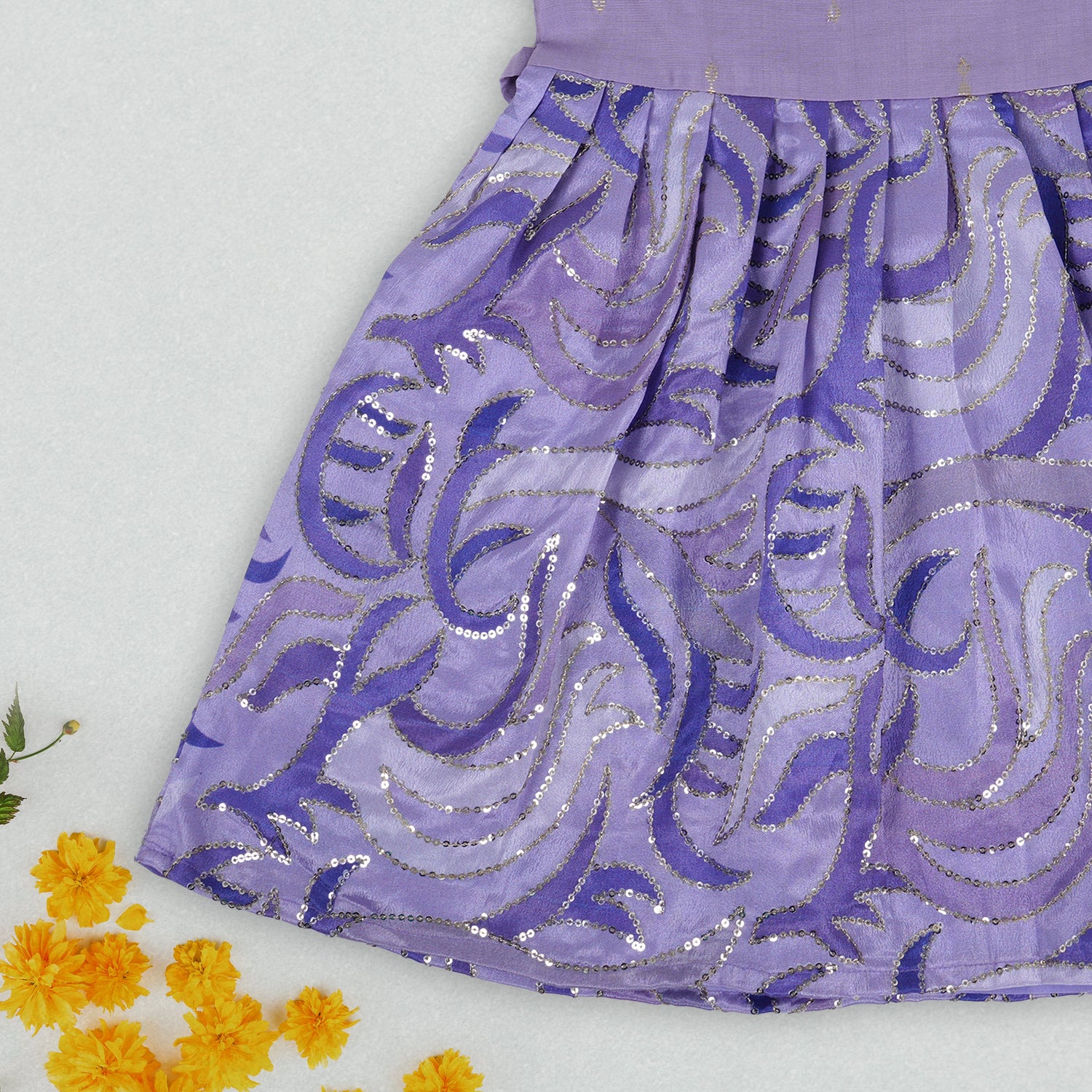 Dazzling Lavender Delight – Glittery Twirls for Little Ones