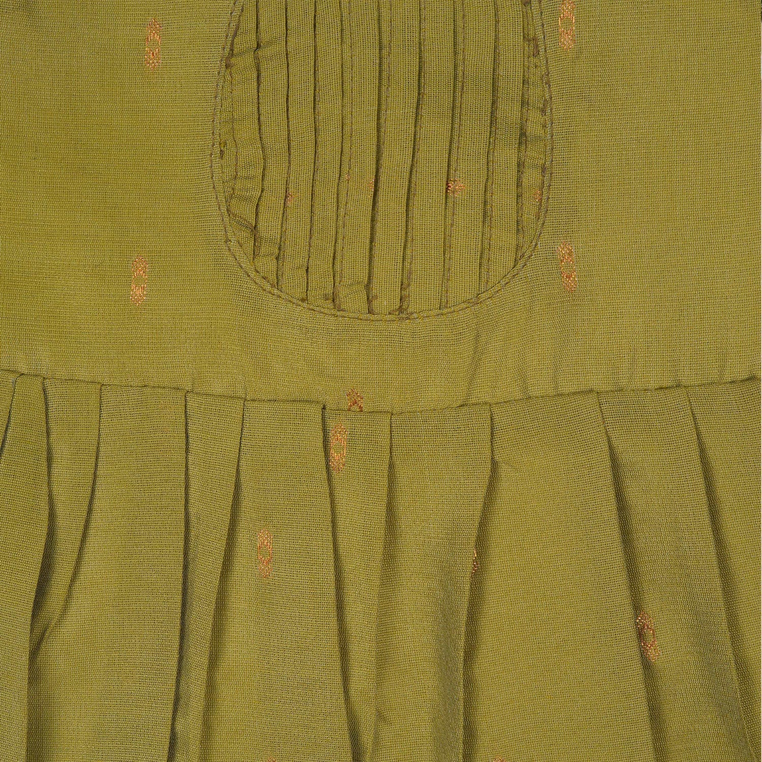 Baby Silk Knot Frock – Olive U-Line Casual Style