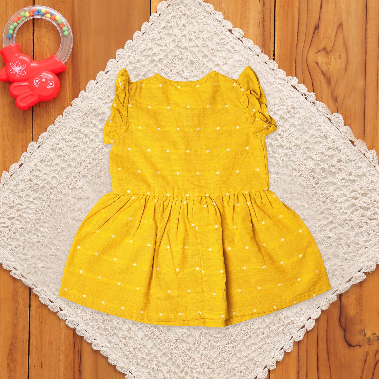 Bright Yellow South Cotton Frock – A Splash of Sunshine