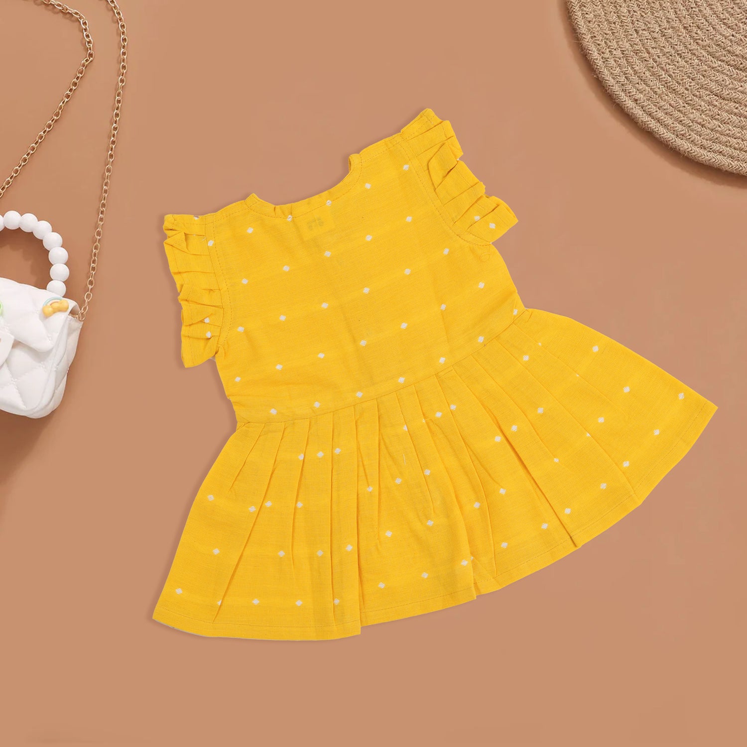 Bright Yellow South Cotton Frock – A Splash of Sunshine