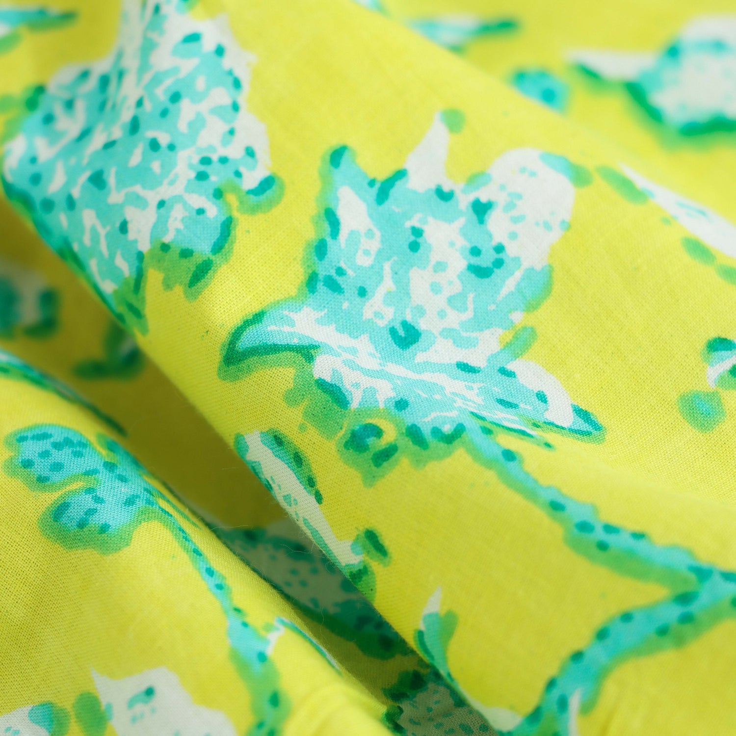 Sunny Garden - Yellow & Green Floral Skirt and Top Set