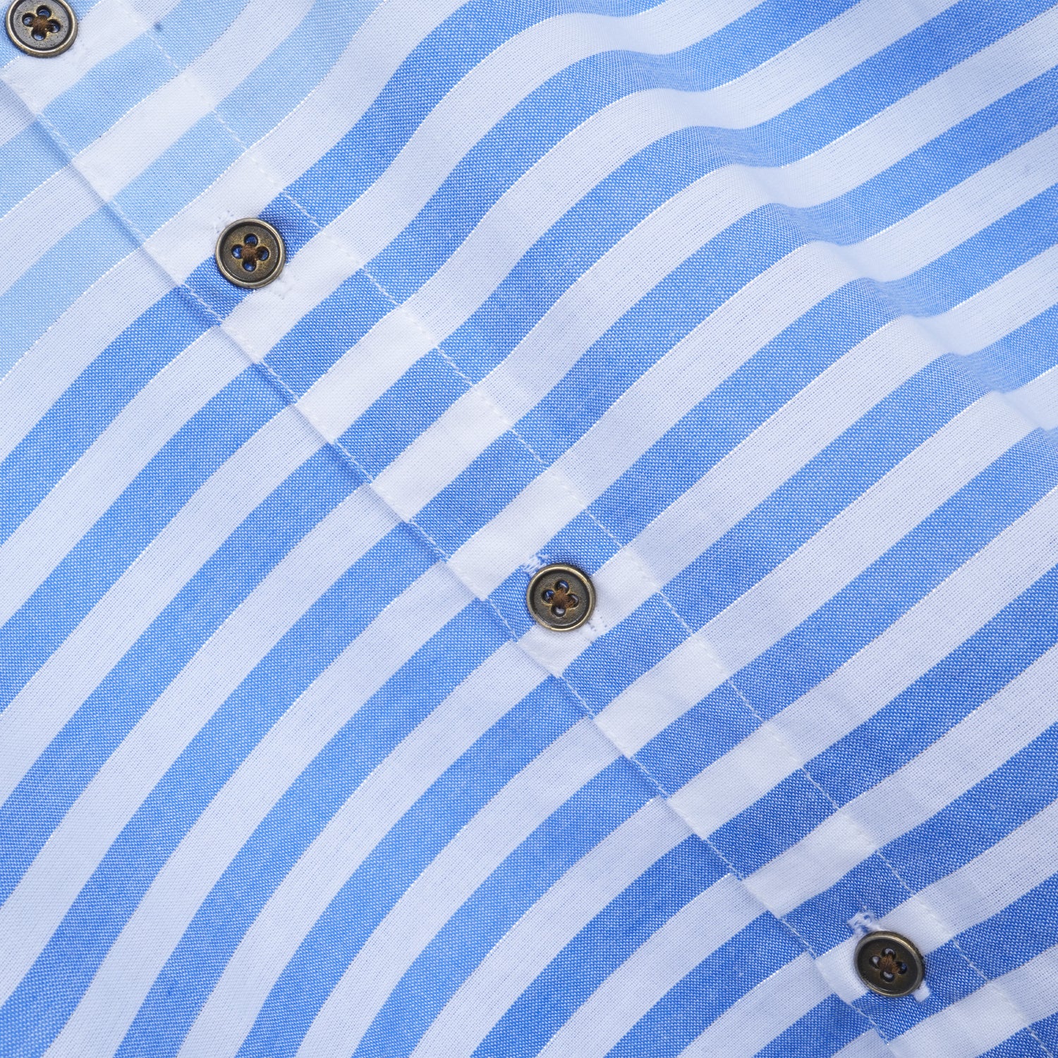 Boys wearing blue stripe cotton printed shirt with straight collar, casual style, by Boon Babies, shown in group photo.