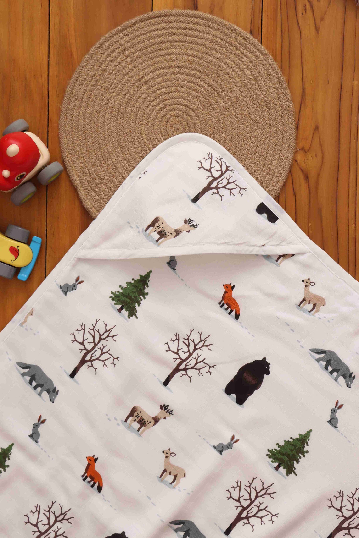 Chic Hooded Baby Towels with Fun Prints - Baby Essentials