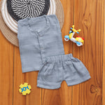 Grey Charm Baby Set – Jabla and Shorts Combo Boon Babies