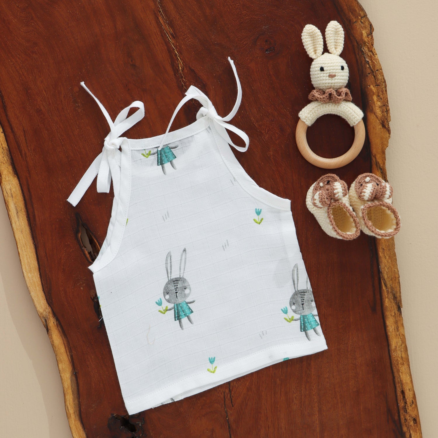 Charming Printed Baby Knot Jabla – Ideal for Little Ones!