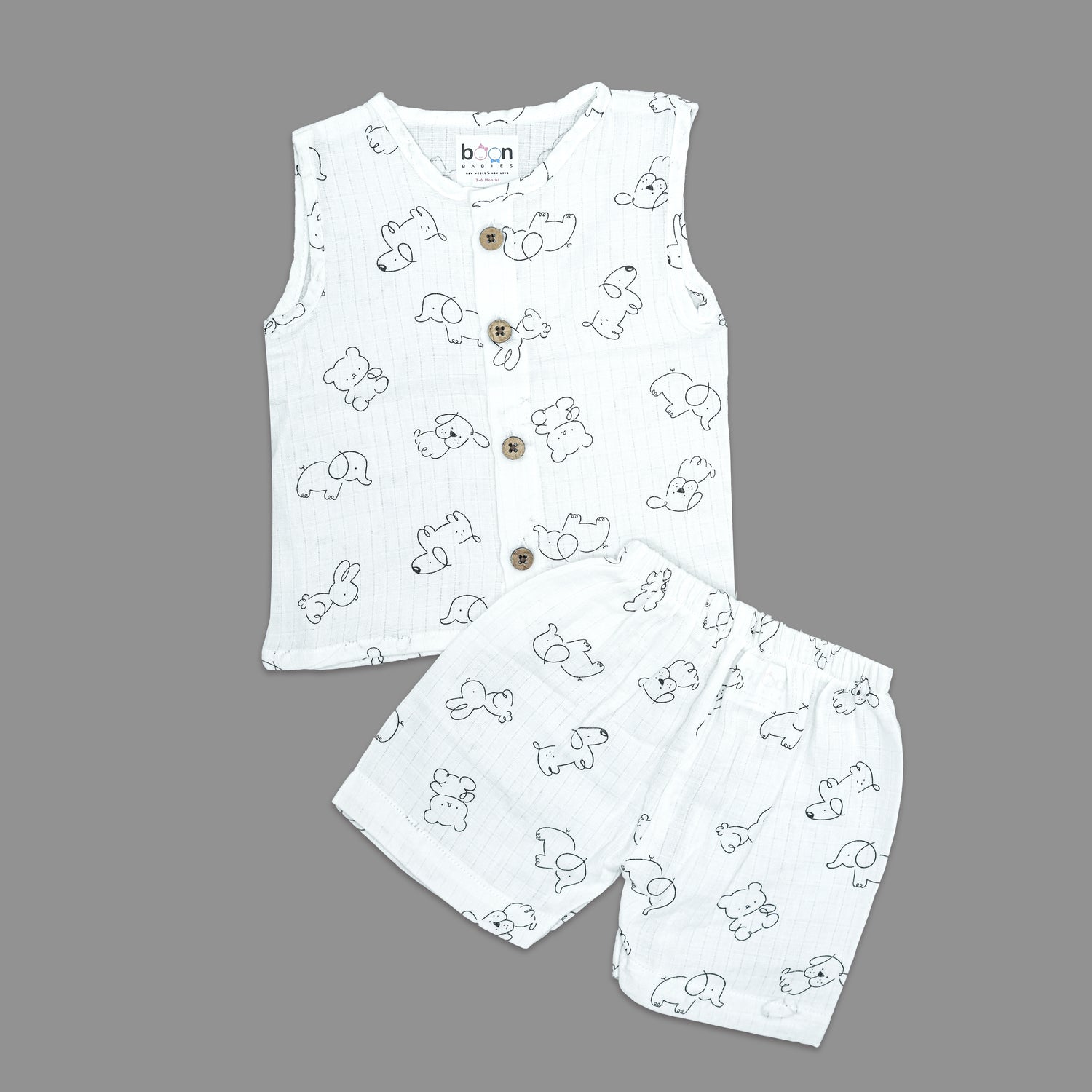 Muslin Jabla & Shorts Set JH114A