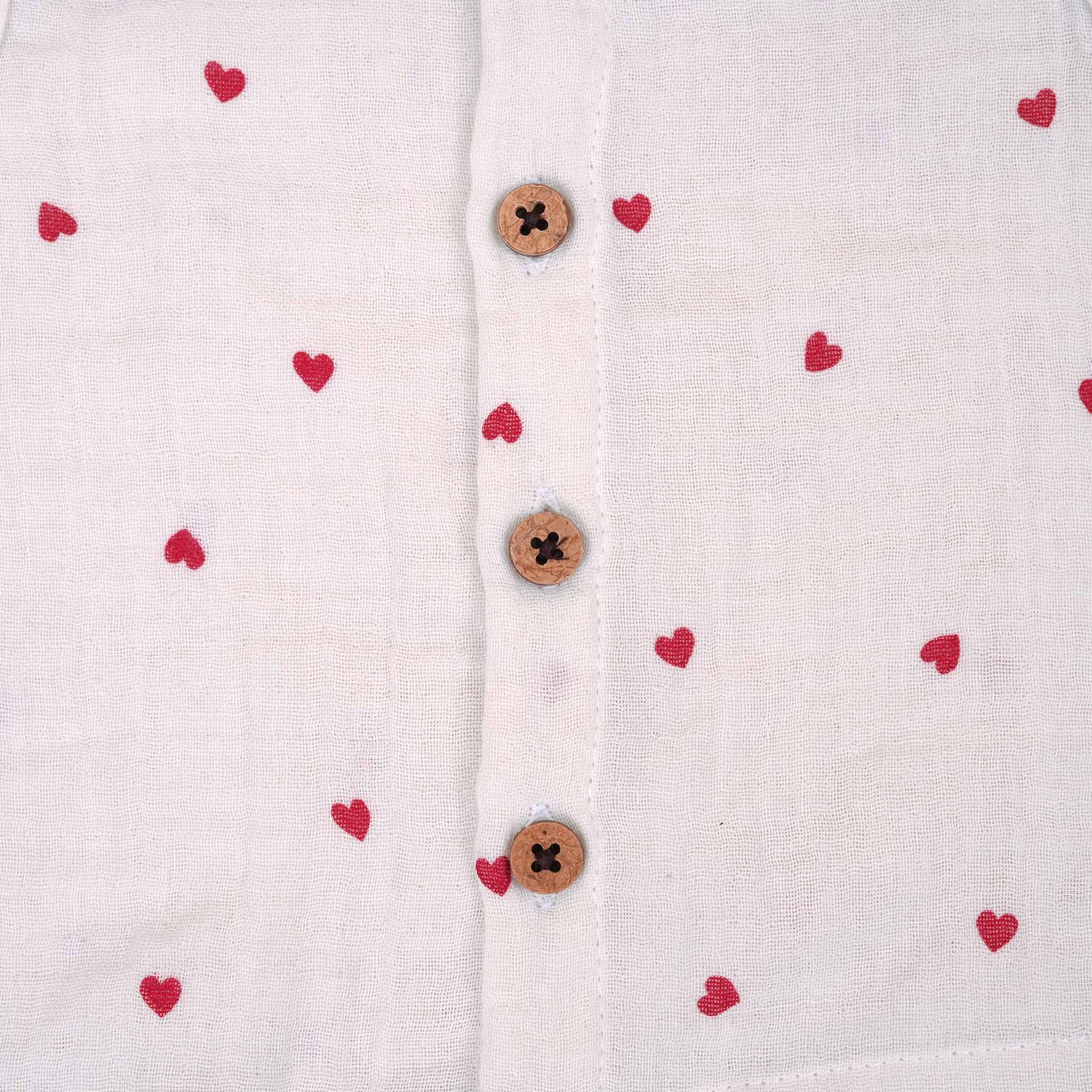 Soft Muslin Baby Jabla & Shorts Set - Heart Print Boon Babies