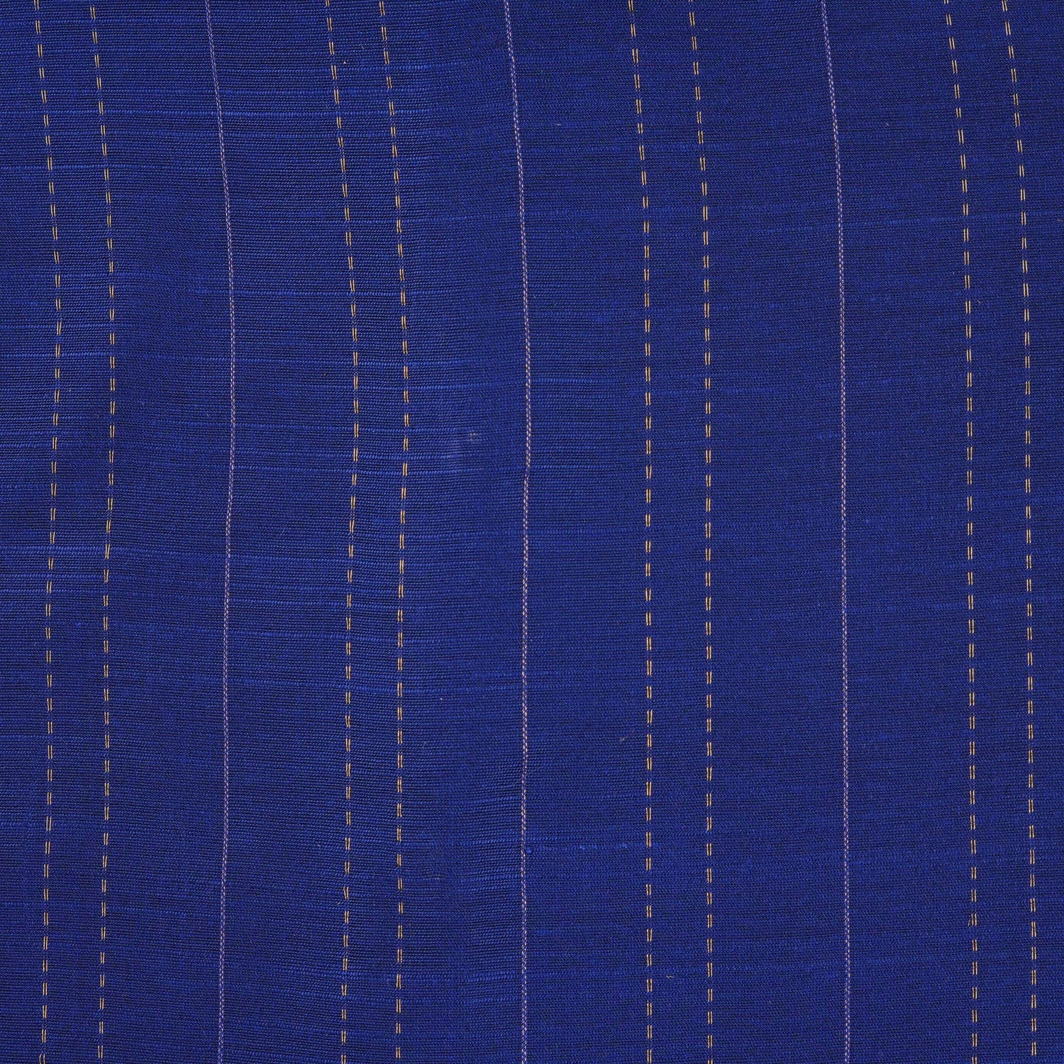 Royal blue silk ethnic shirt for boys aged 12 months to 5 years, with wooden buttons and gold pinstripe detail – festive wear from Boon Babies, Coimbatore.
