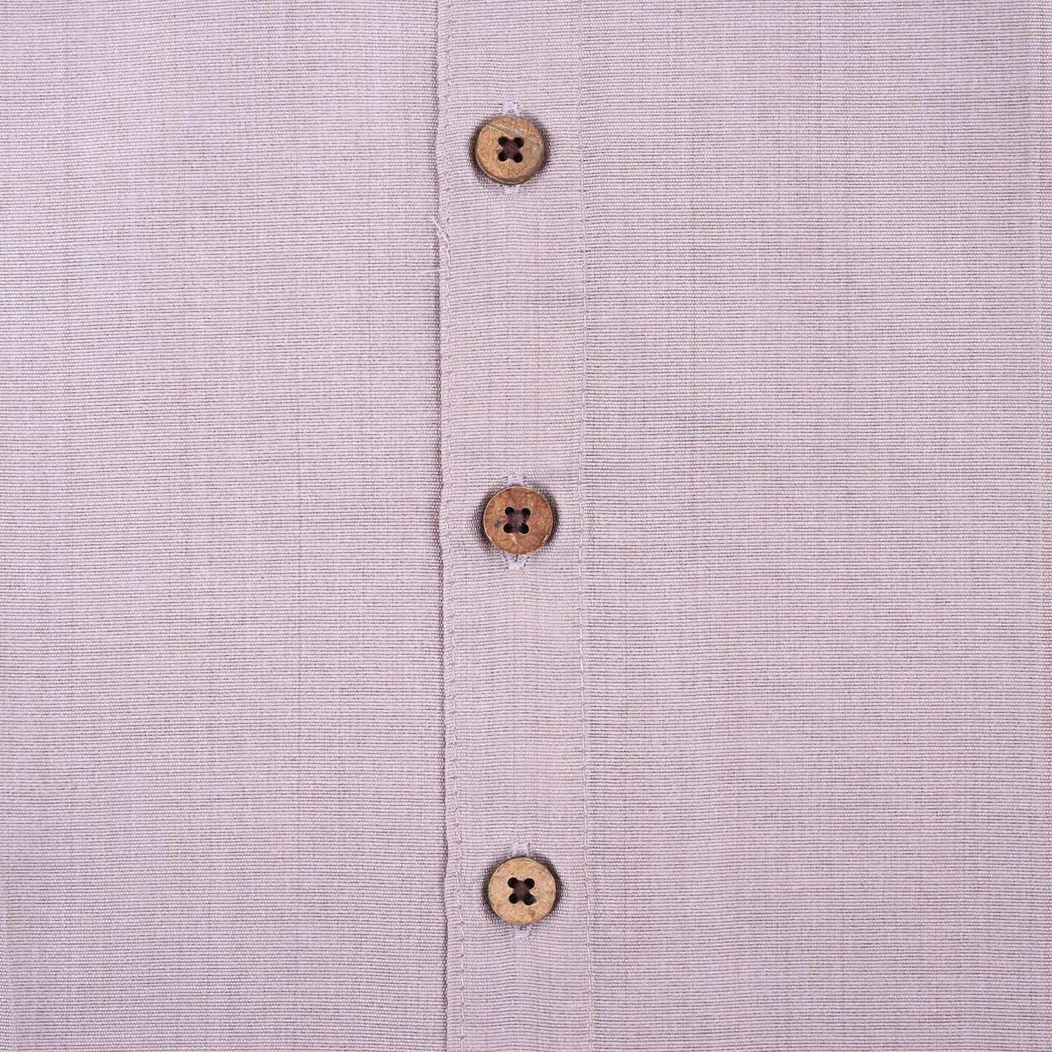 Purple Silk Shirt and Golden Border Pattu Dhoti Set for Baby Boys