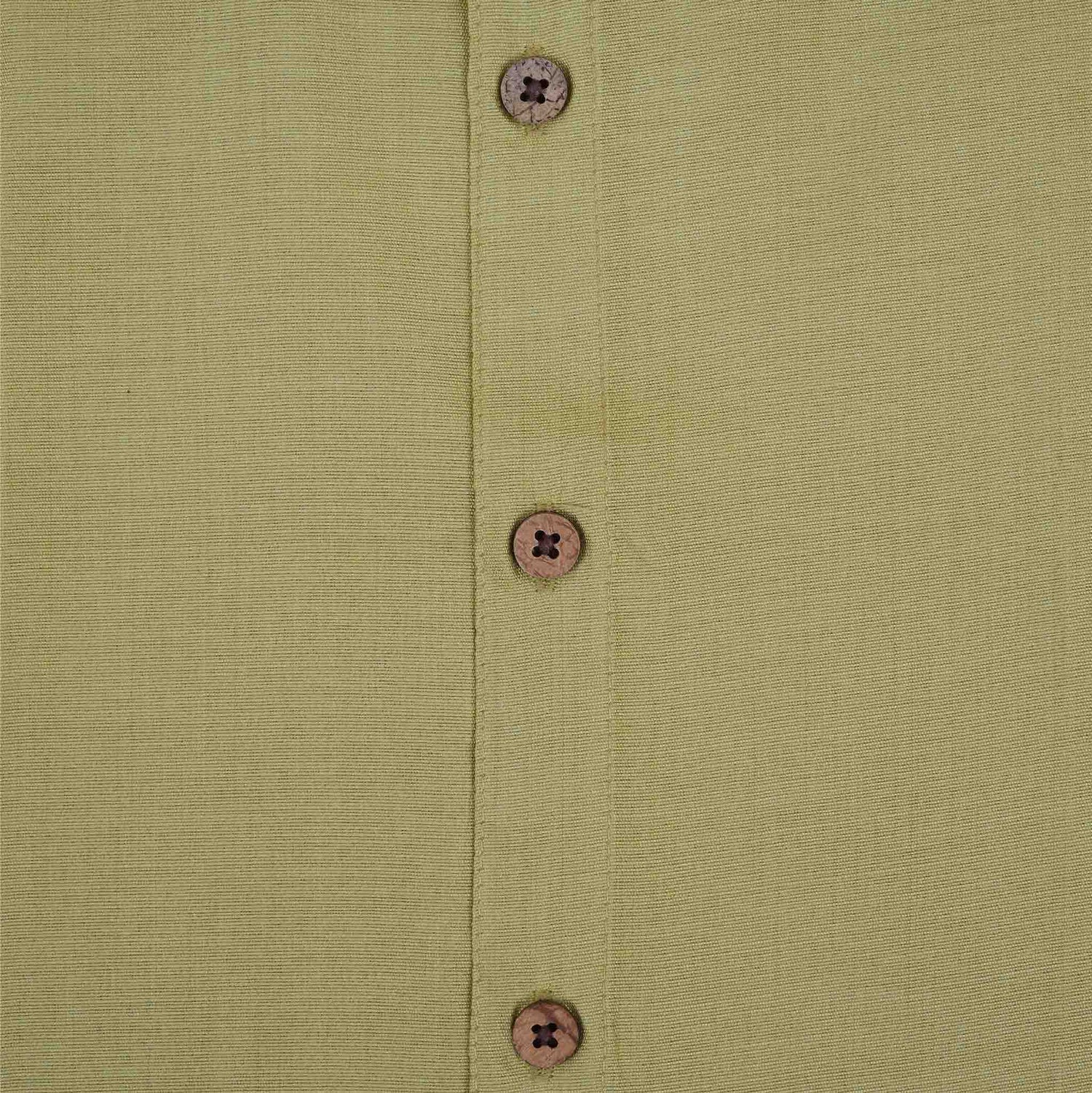Olive Green Silk Shirt with Golden Border Dhoti