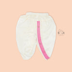 Soft pink silk Panjagajam set with white dhoti. Designed for baby boys aged 6M–3Y. Perfect for festive occasions and ceremonies.