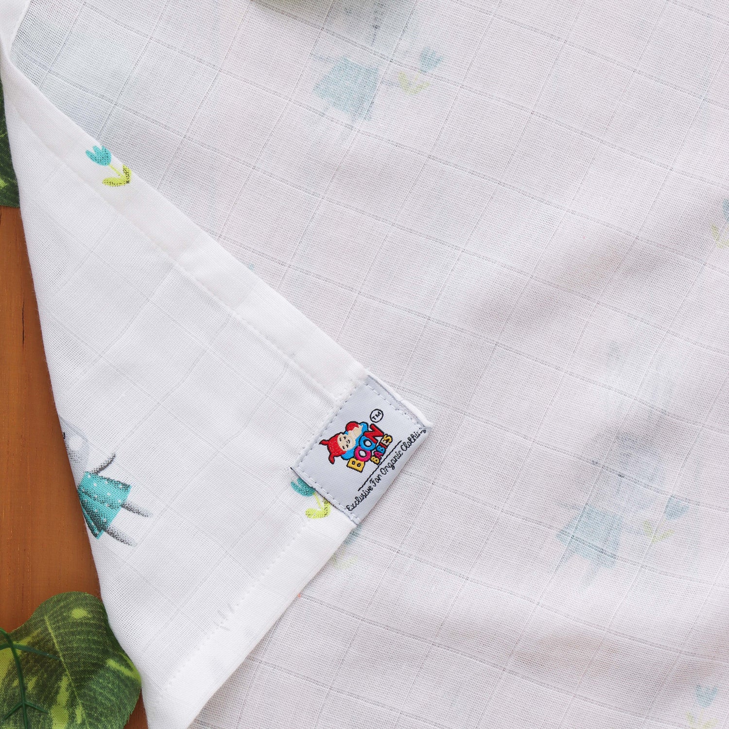 Muslin baby towel in cute bunny print. Lightweight, absorbent & ideal for daily baby care.