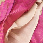 Girls beige and pink ethnic top and skirt set by Boon Babies, featuring traditional patterns and comfortable fabric.