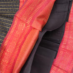 Girls black and red ethnic top and skirt set by Boon Babies, featuring traditional patterns and vibrant colors.