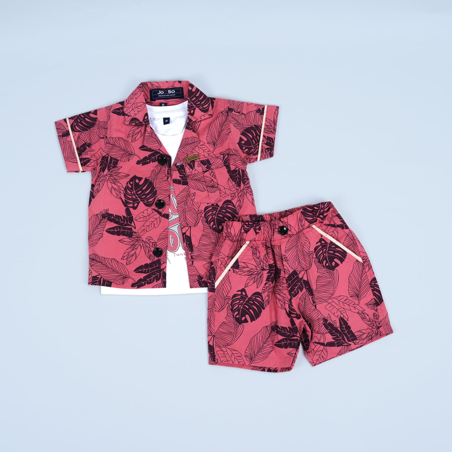 Stylish co-ord shirt and shorts for little boys, perfect for outings