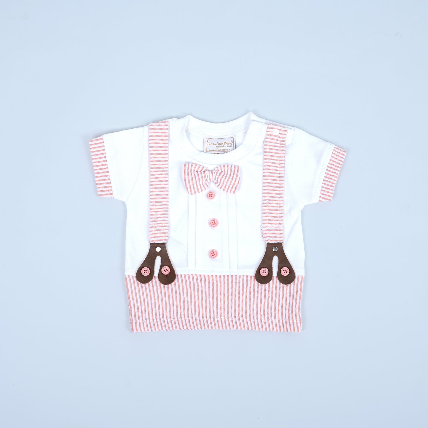 Stylish Suspender Tee & Shorts for Boys