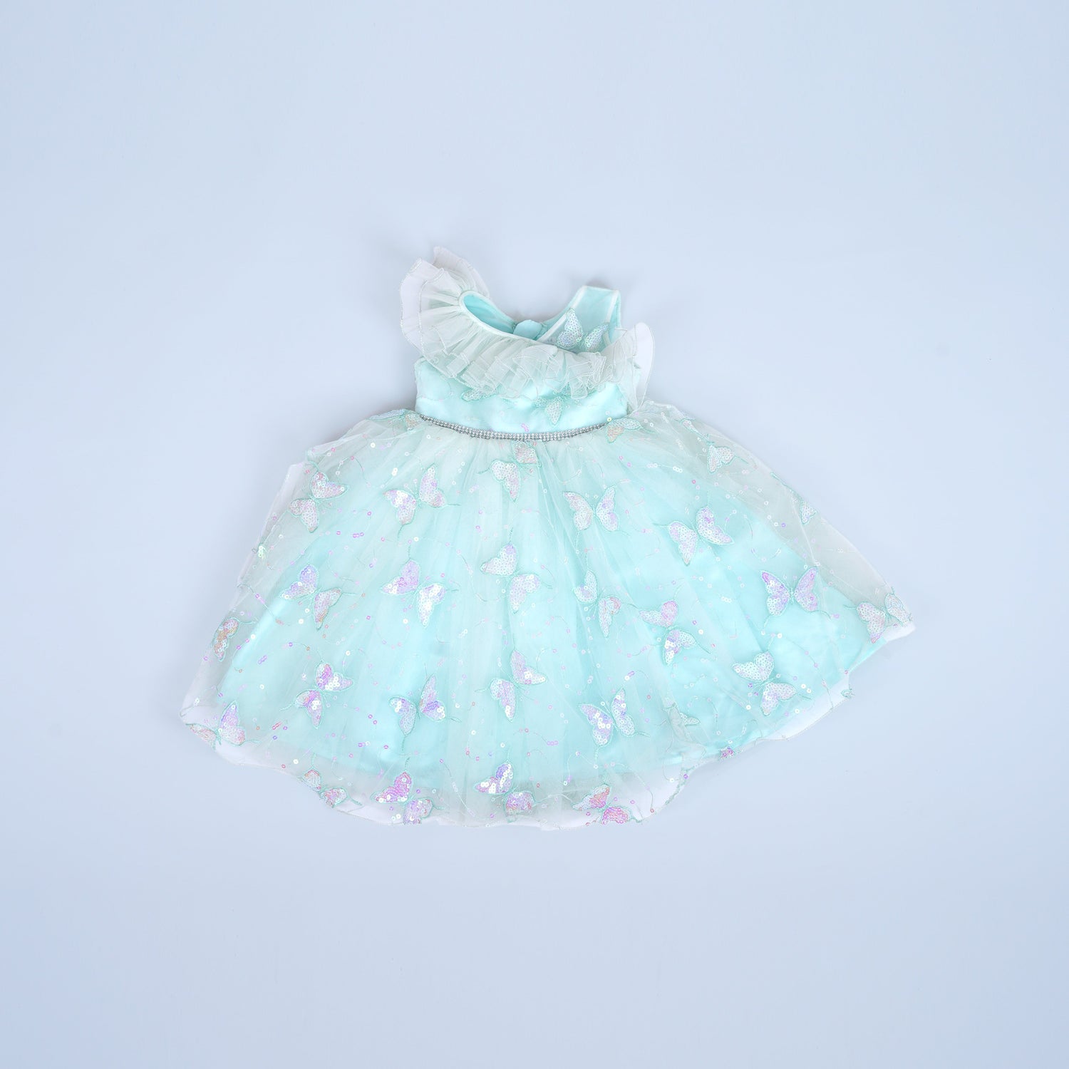 Butterfly Charm: Pastel Net Frock for Girls