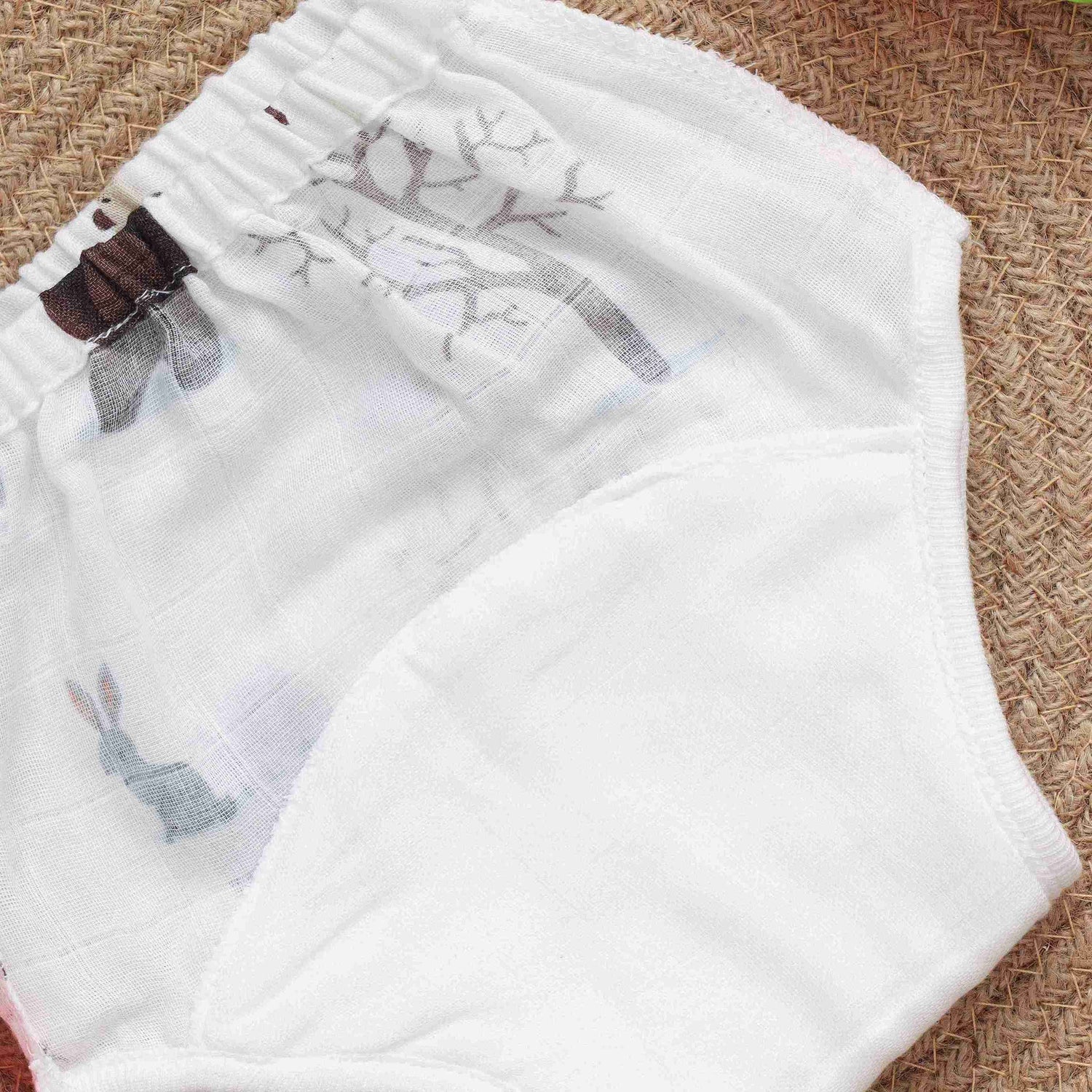 Soft and Secure Printed Muslin Padded Underwear for Babies - Eco-Conscious Choice