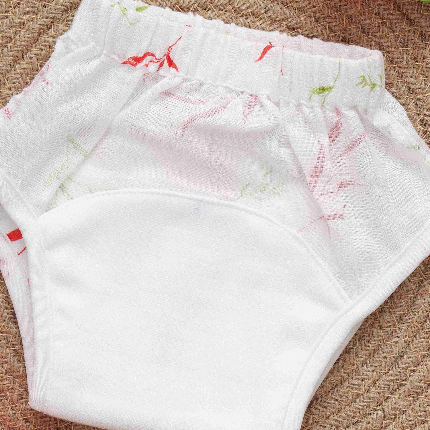 Soft and Secure Printed Muslin Padded Underwear for Babies - Eco-Conscious Choice