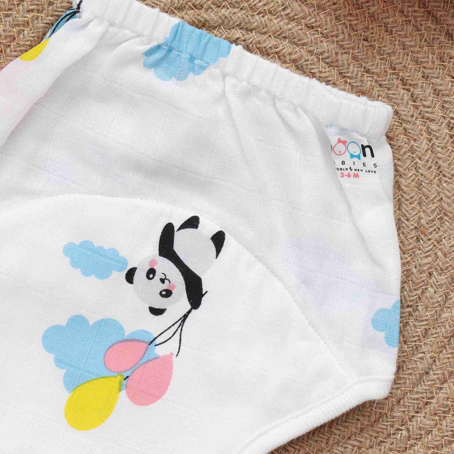 Soft and Secure Printed Muslin Padded Underwear for Babies - Eco-Conscious Choice