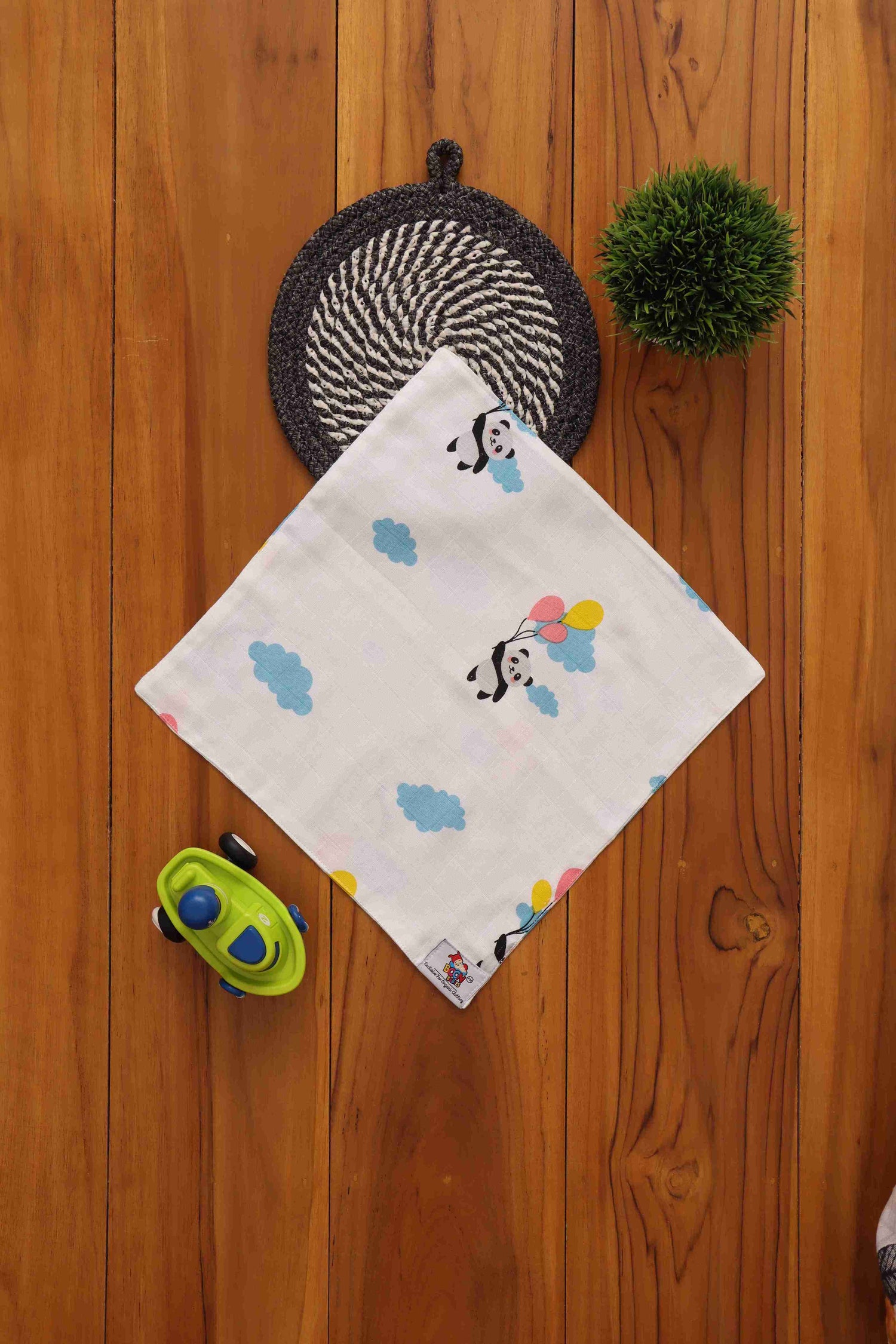 Organic Muslin Cloth Wipes for Babies - Set Of 4