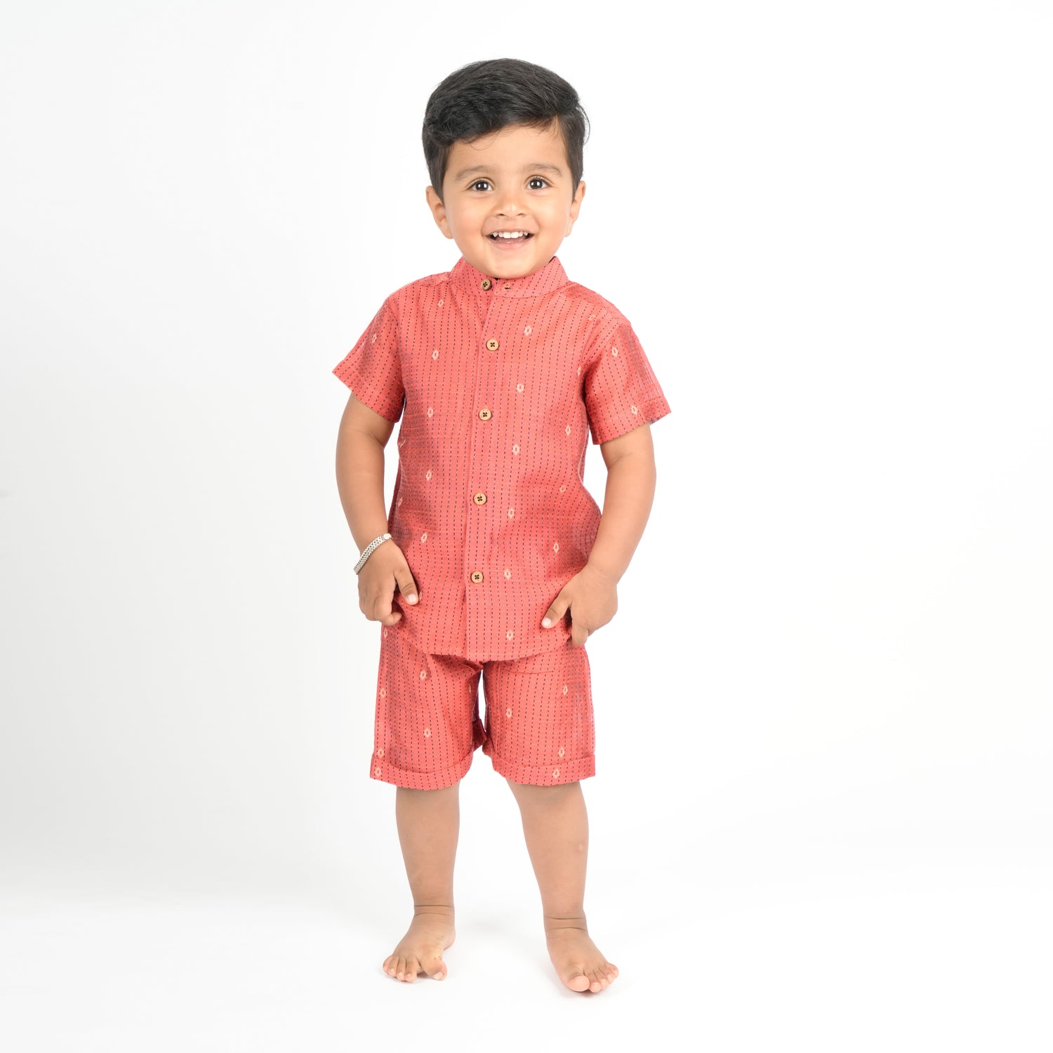 Classic South Cotton Boys Casual Shirt With Shorts