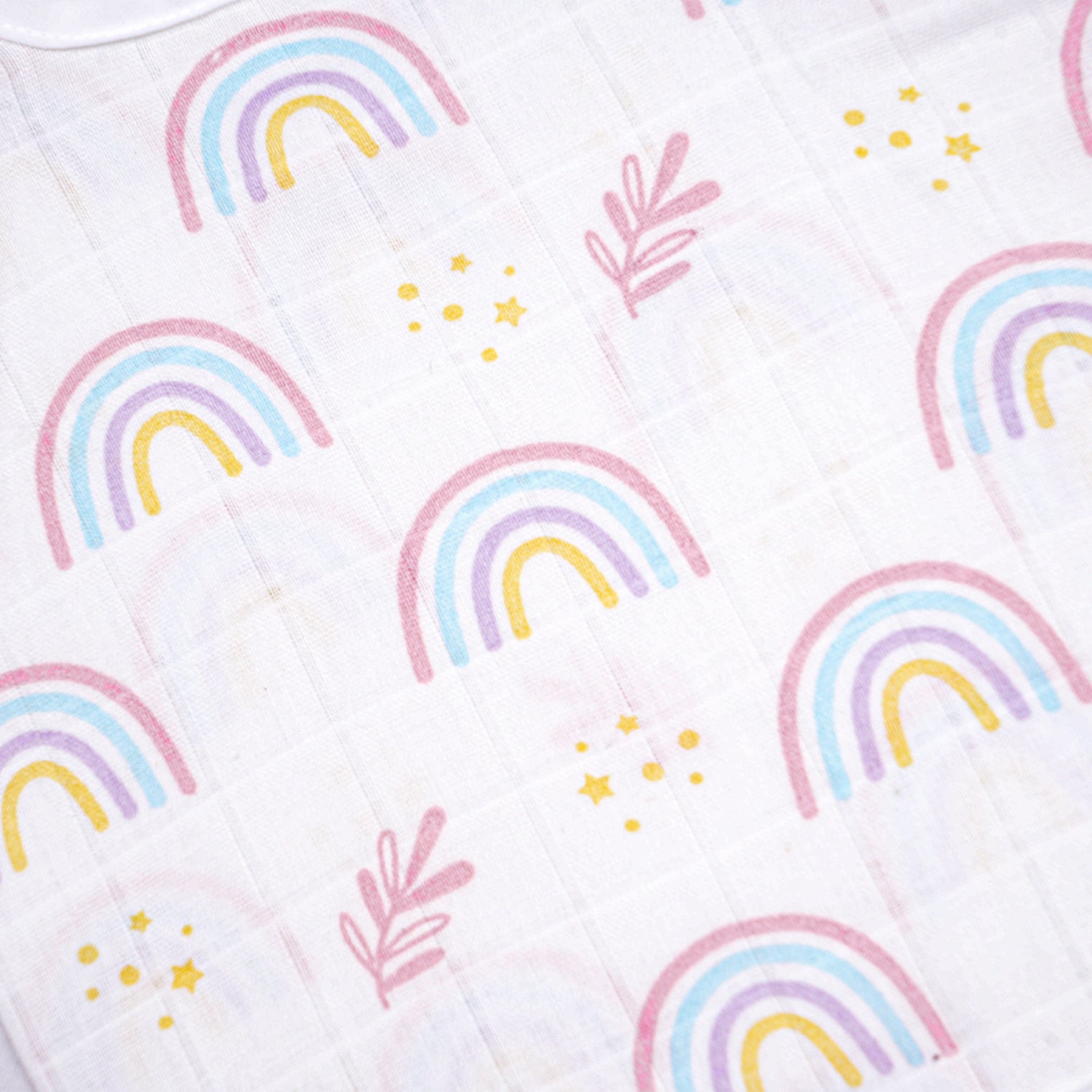 Soft printed muslin knot jabla for babies by boonbabies, designed for infants 0-6 months, featuring a tie-up baby top with knot detail.