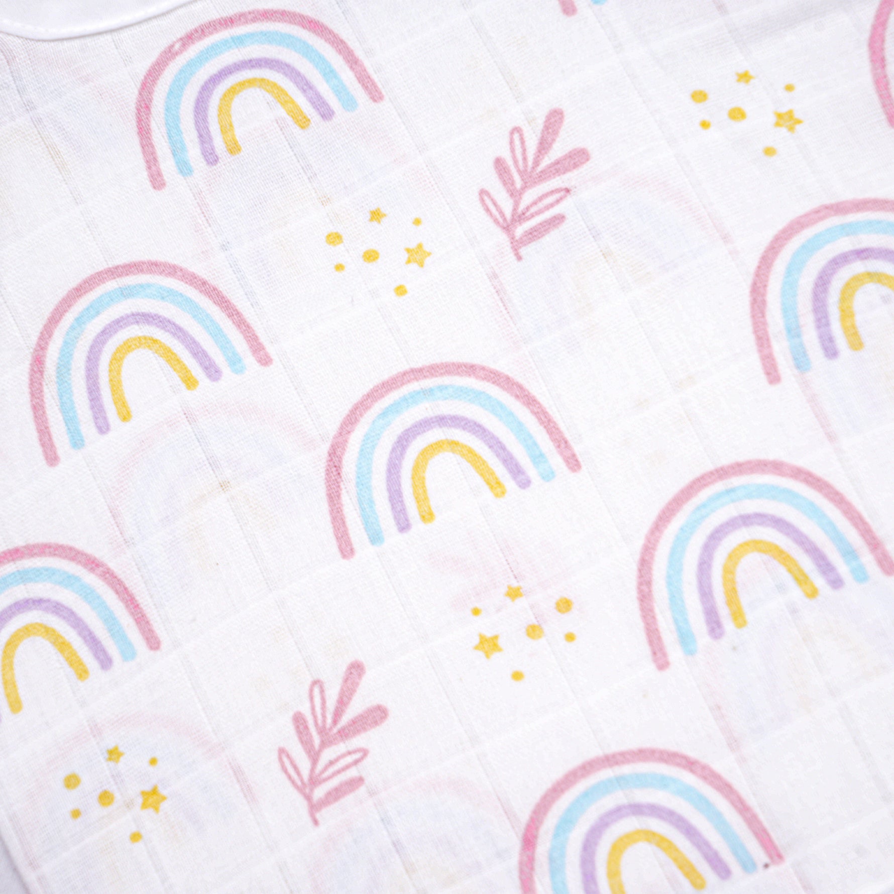 Soft printed muslin knot jabla for babies by boonbabies, designed for infants 0-6 months, featuring a tie-up baby top with knot detail.