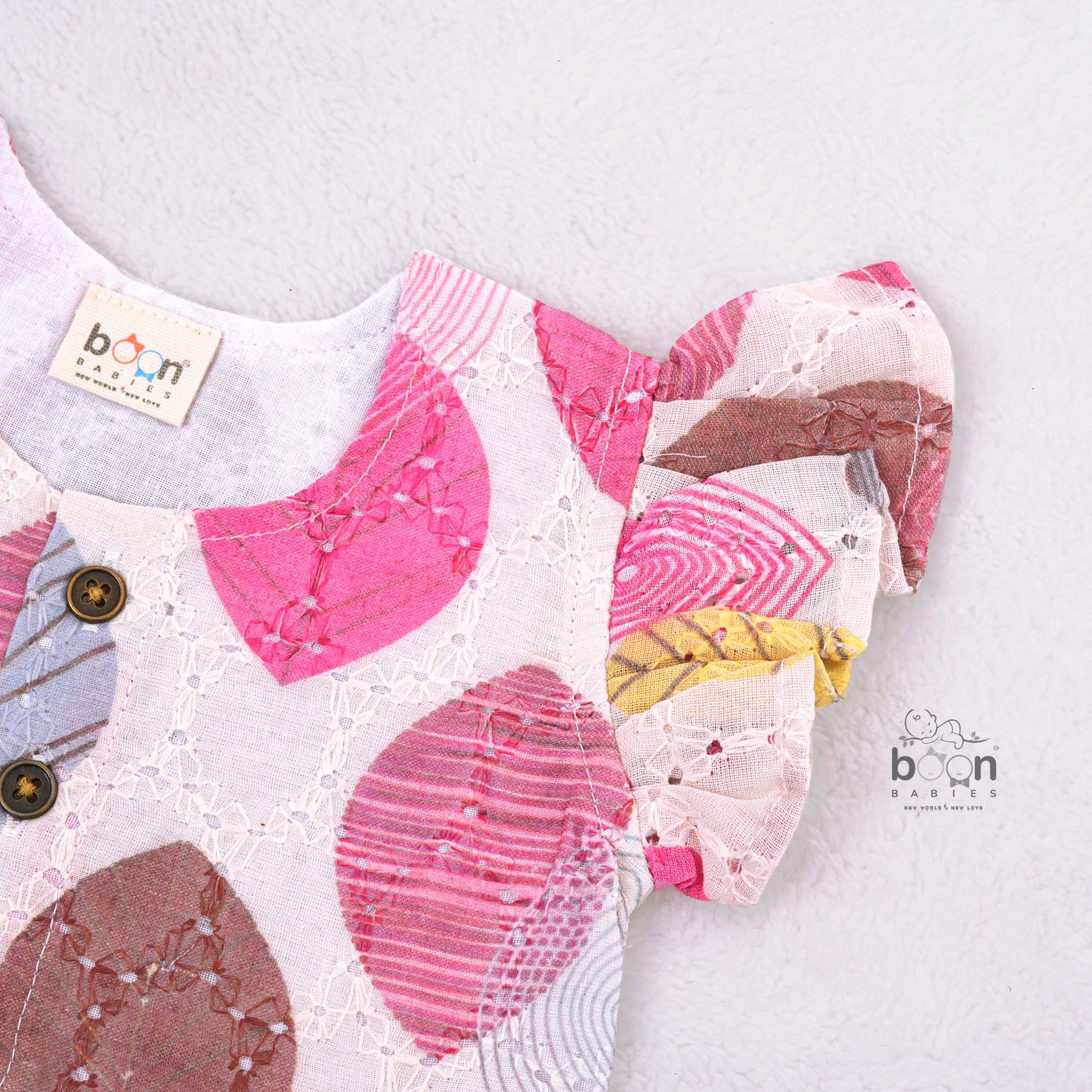 Baby Girls Hakoba Frill Frock – Soft Cotton Comfort