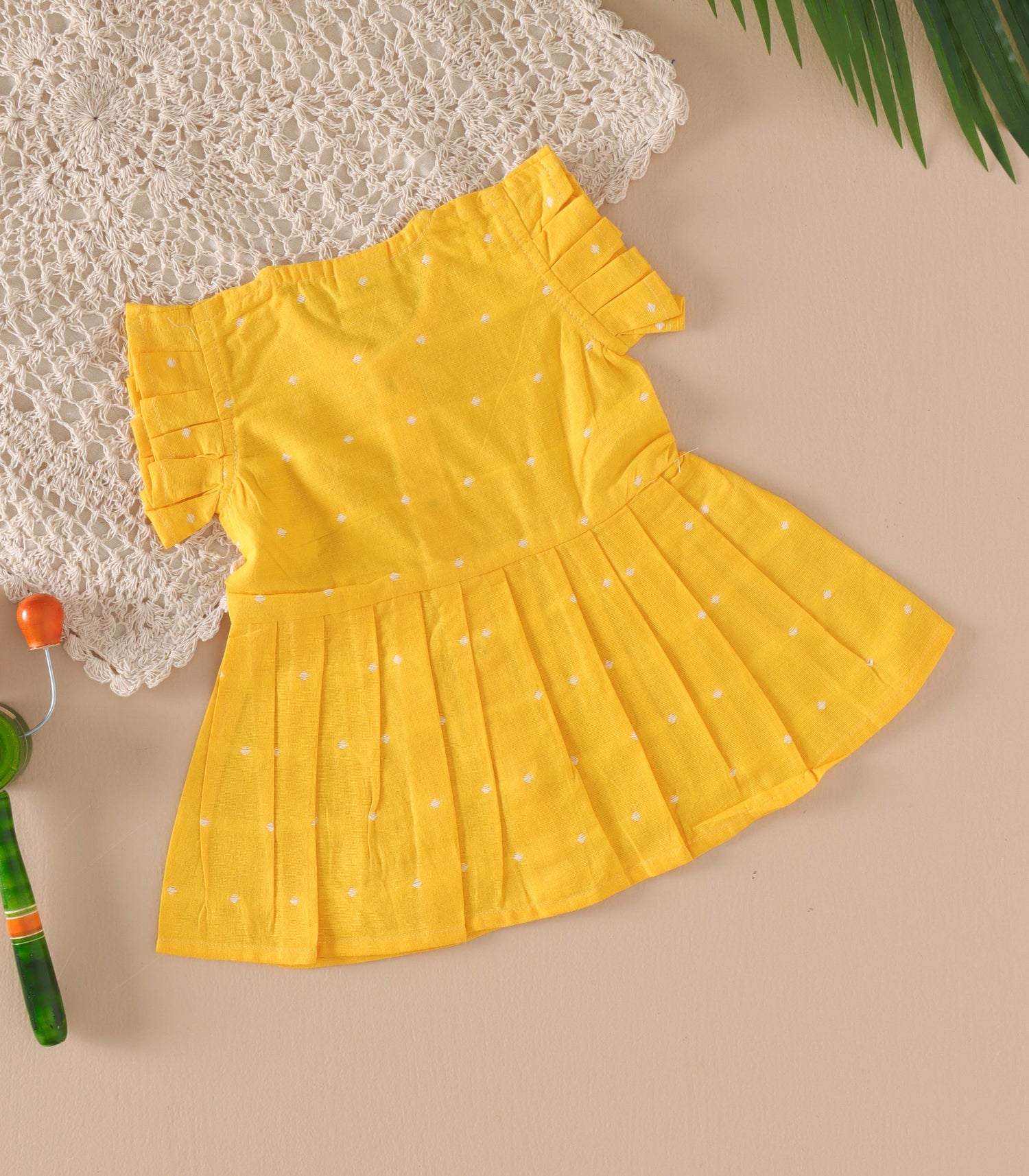 Bright Yellow South Cotton Frock – A Splash of Sunshine
