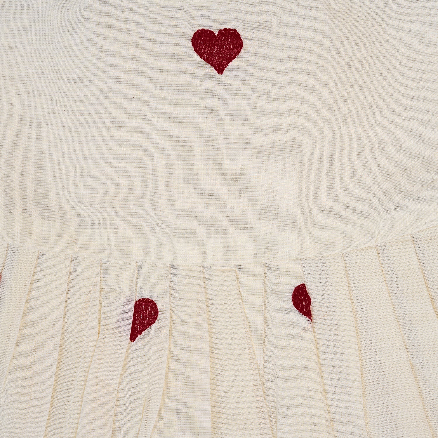 Zari Border Embroidered Cotton Knot Frock for Babies