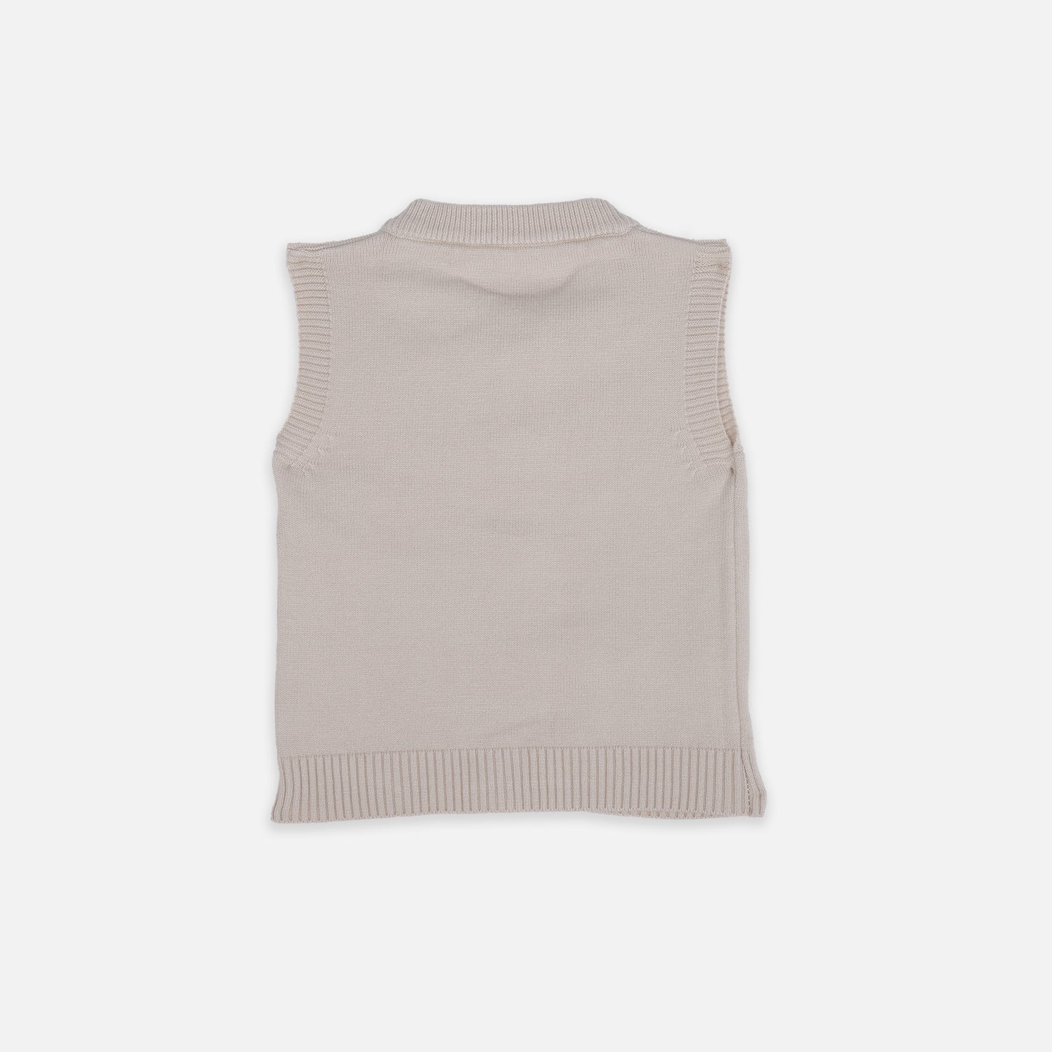 Adorable Bunny Knitted Vest for Kids - Grey Elegance Boon Babies