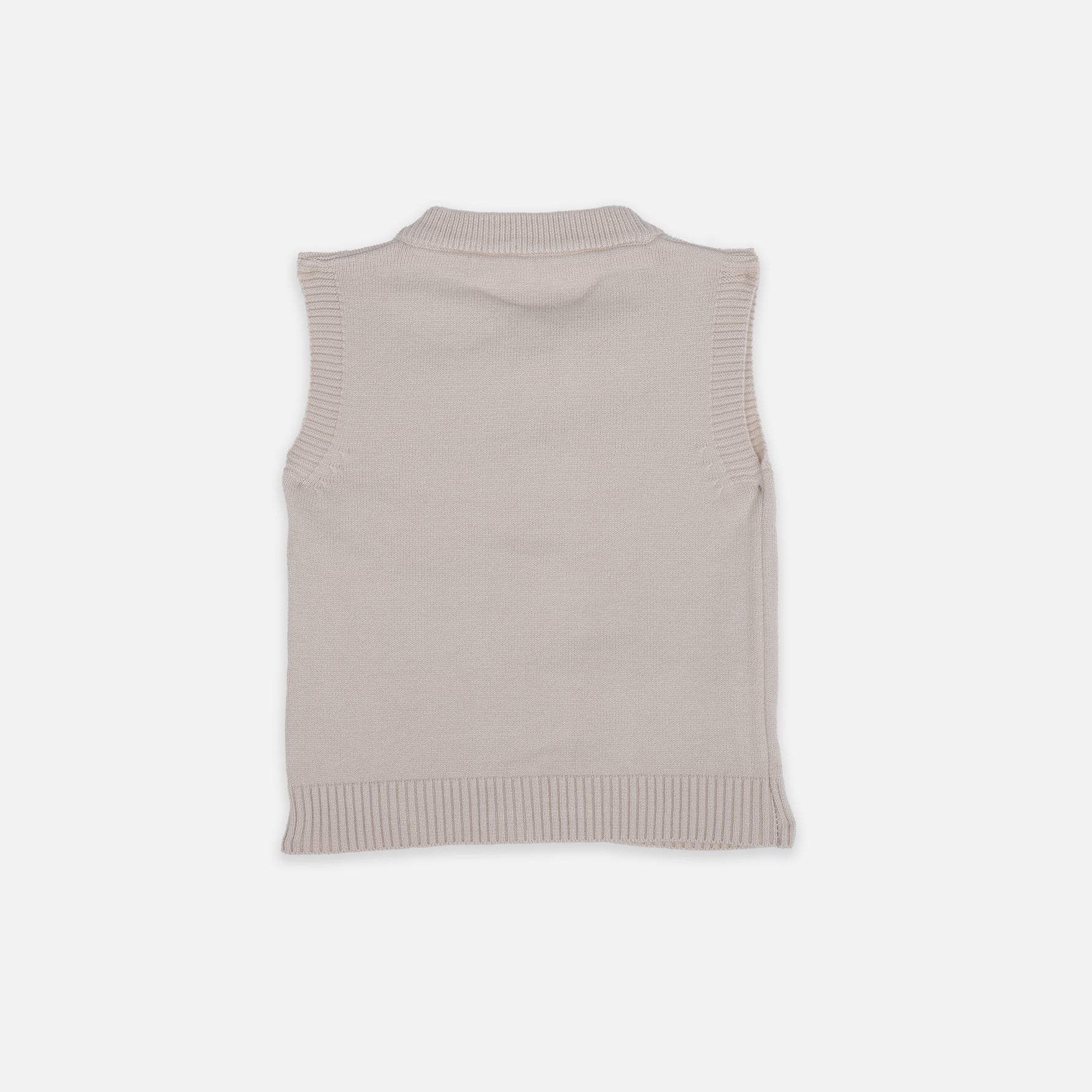 Adorable Bunny Knitted Vest for Kids - Grey Elegance Boon Babies