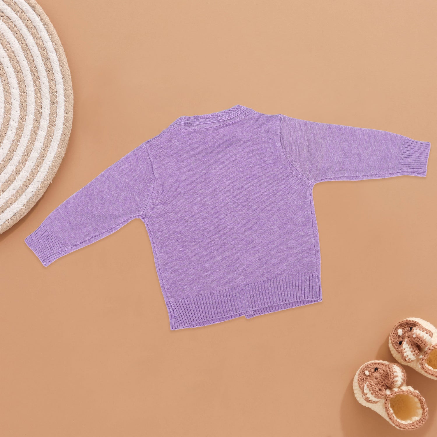 Purple Knit Baby Cardigan - Winter Royalty by Boon Babies Boon Babies