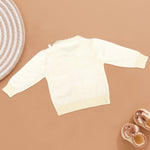 Sunshine Warmth: Yellow Full-Sleeve Knit Cardigan for Kids Boon Babies