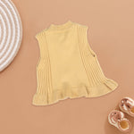 Yellow Flower Knit Vest - Bright Baby Winterwear Boon Babies