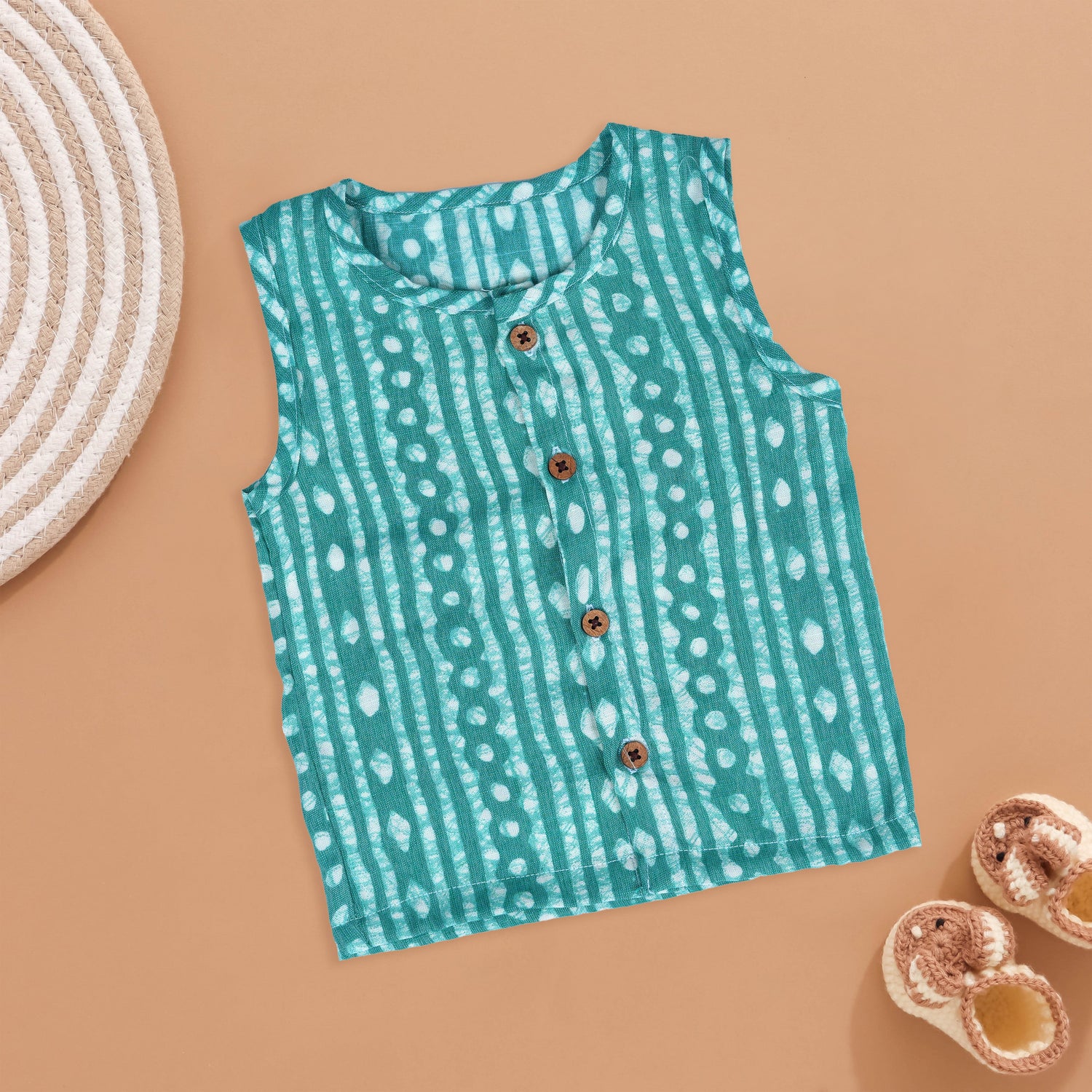 Charming Blue Ikat Jabla - Stylish Summer Wear Boon Babies