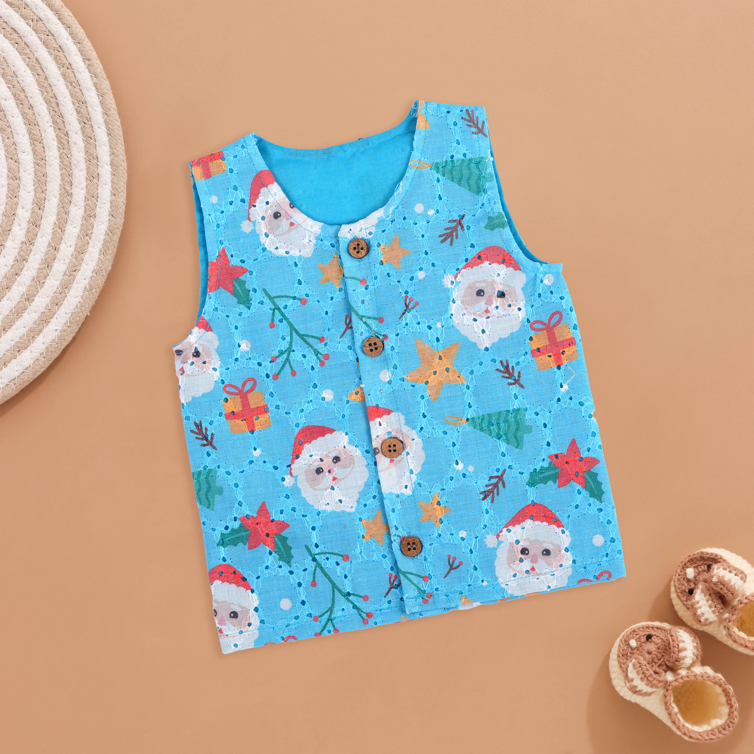Santa Fun Print Jabla - Celebrate Christmas Cheer Boon Babies