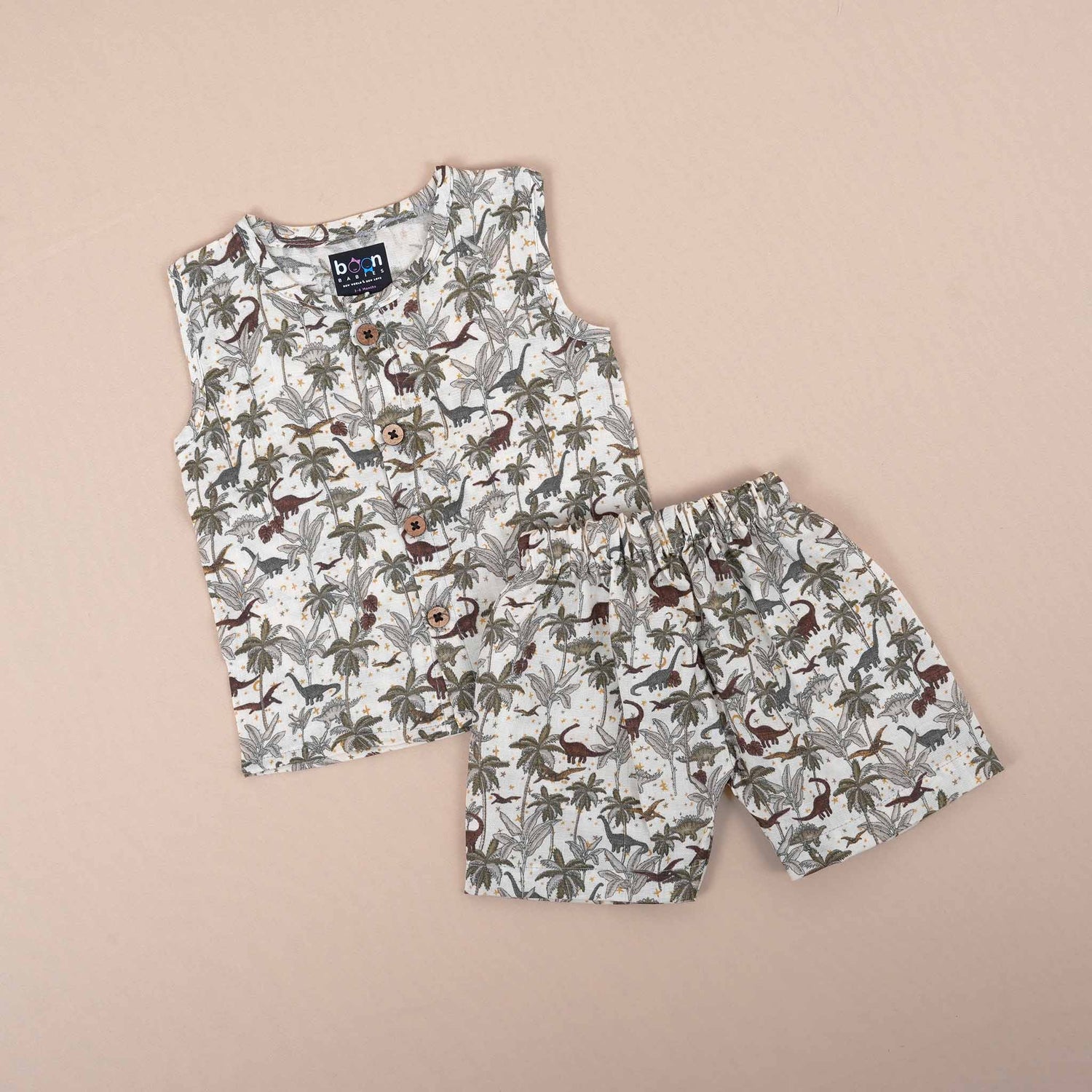 Premium Jaipur Cotton  + Shorts Set for Babies – Jungle Safari