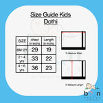 Bright Aura: Boys Ethnic Dhoti and Shirt Set in Glowing Yellow Boon Babies