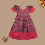 Elegant Girls Ethnic Frock – Traditional Silk Dress Boon Babies