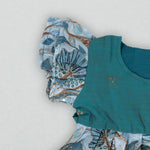 Adorable Green Fantasy - Embroidered Frock for Stylish Little Girls Boon Babies