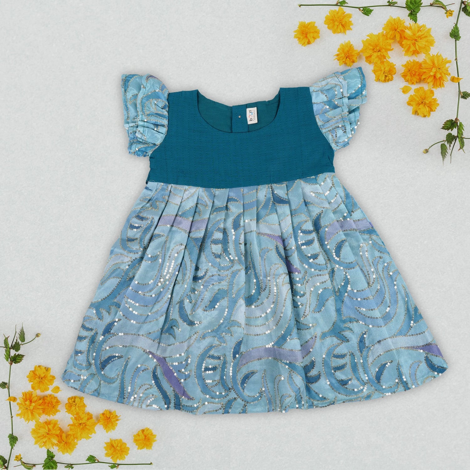 Teal Sparkle Frock – A Twinkling Style For Little Girls Boon Babies